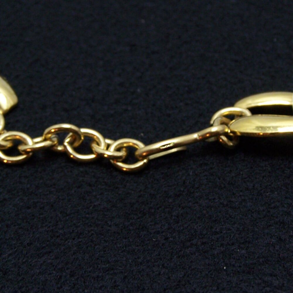VTG-Monet 1990's White Enamel Large Link Choker. 16" - Picture 4 of 5